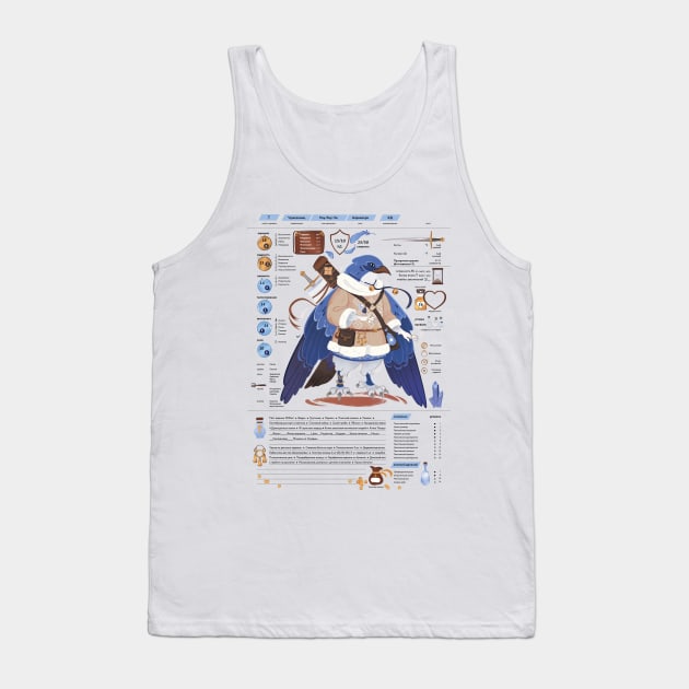 Character Sheet D&D Tank Top by Housepainter